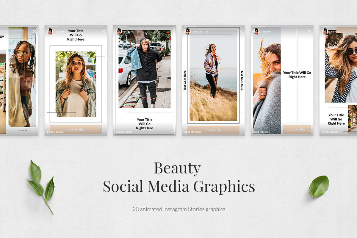 Beauty Animated Instagram Stories, a Social Media Template by Social Corner Graphics (Photo 3 of 9)
