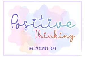 Positive Thinking Script Font