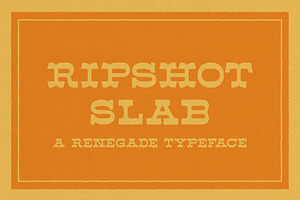 Ripshot Slab - Western Font