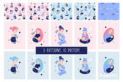 Carried by love - pattern collection, a Pattern Graphic by Brzozowska (Thumbnail 6 of 8)