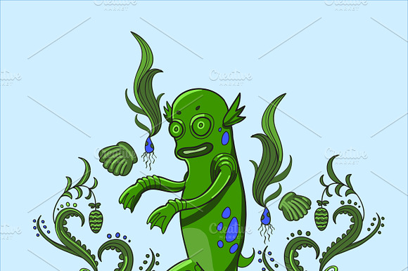 Swamp Monster Illustration