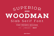Woodman Slab Serif Font, a Slab Serif Font by Graphicdome (Thumbnail 1 of 14)