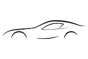 Minimal Car Logo Design, an Outline Icon by Ghagra (Thumbnail 2 of 2)
