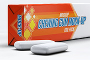Chewing Gum Package Mock-Up, an Advertising Mockup by Se٧enStudio (Thumbnail 8 of 8)