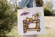 Whimsical Summer Wooden Sing Clipart, an Illustration by Canvas Craft (Thumbnail 6 of 7)