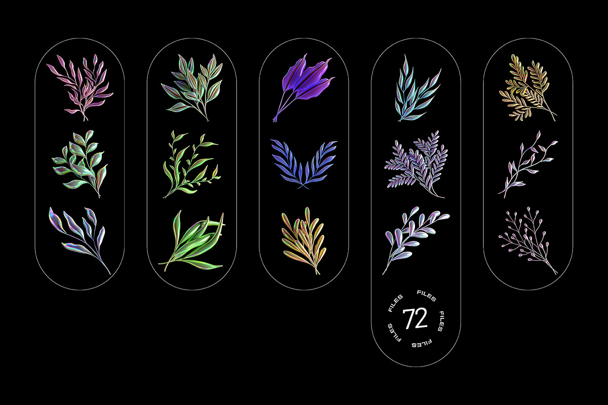 3D Garden Glow -  72 illustrations, an Object Graphic by assetpro.design (Photo 9 of 10)