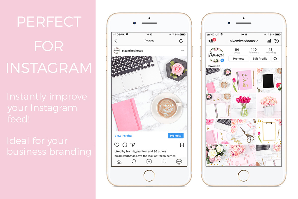 Feminine Desk Stock Photo Bundle, an iPad Mockup by Pixomize (Photo 4 of 5)