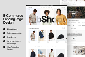E-Commerce Landing Page Design, a Landing Page Template by Ahmed Rubel