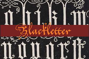 Blackletter Alphabets 30 Alphabets