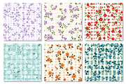 Floral Gingham Seamless Pattern, a Pattern Graphic by Dream Creation (Thumbnail 4 of 7)