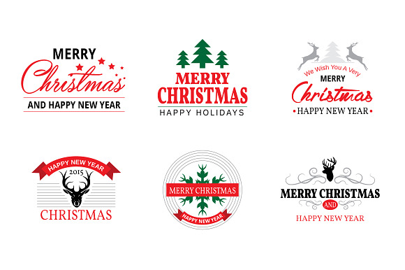 Christmas Badges preview 5