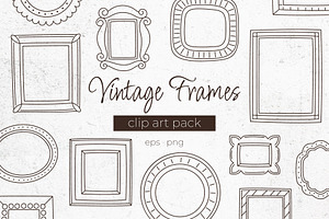 Vintage Frames Vector Cliparts