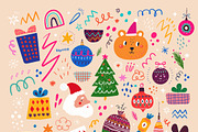Cristmas holiday set, a Seasonal Illustration by MoleskoStudio (Thumbnail 7 of 18)