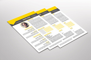 Racio Resume Template Design