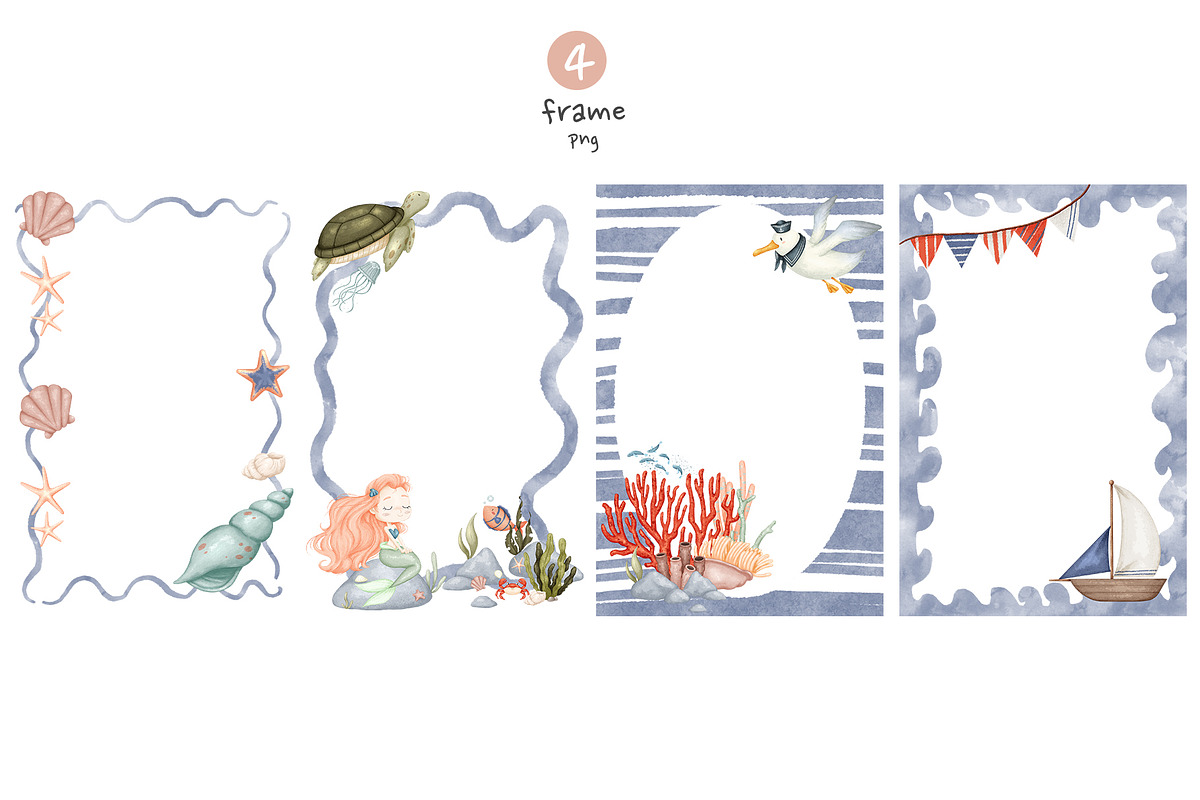 Cozy Underwater World collection, an Animal Illustration by yebin (Photo 5 of 6)