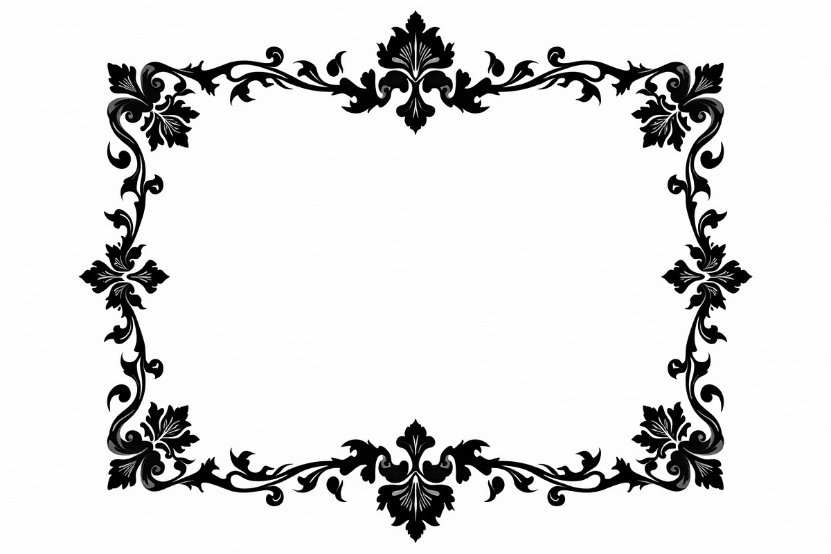 Vintage Frame Laser Cut Files, an Illustration by hafijul (Photo 5 of 9)