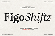 Figo Shiftz, a Serif Font by Propertype (Thumbnail 1 of 13)