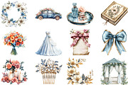 Luxury Wedding Clipart Bundle, an Illustration by Pixels.Craft (Thumbnail 3 of 7)