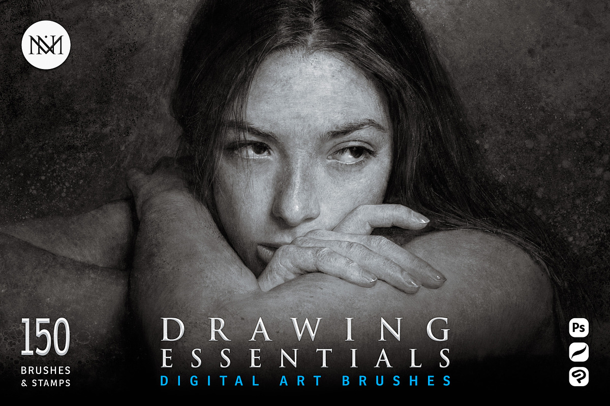 Drawing Essentials Digital Brushes, a Brush Add-On by Mike Nash Illustration (Photo 1 of 5)