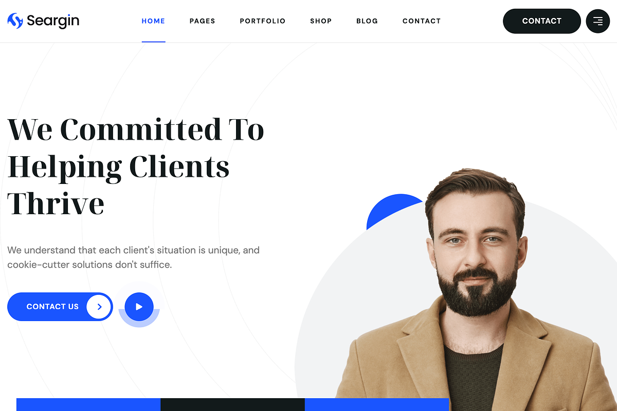 Business Consulting WP Theme, a WordPress Template by UInstrument (Photo 2 of 6)