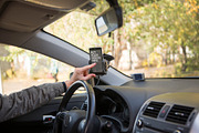 10 Car Phone Holder Mockups, an iPhone Mockup by UI Kitchen (Thumbnail 1 of 11)