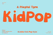 Kidpop - Playful Display Font, a Sans Serif Font by delipensil (Thumbnail 1 of 7)