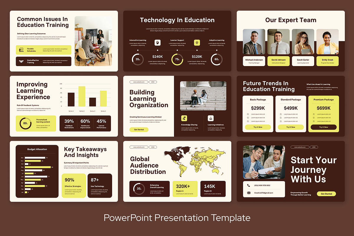 Brown Yellow Education Training, a Presentation Template by Sixtemp (Photo 3 of 3)