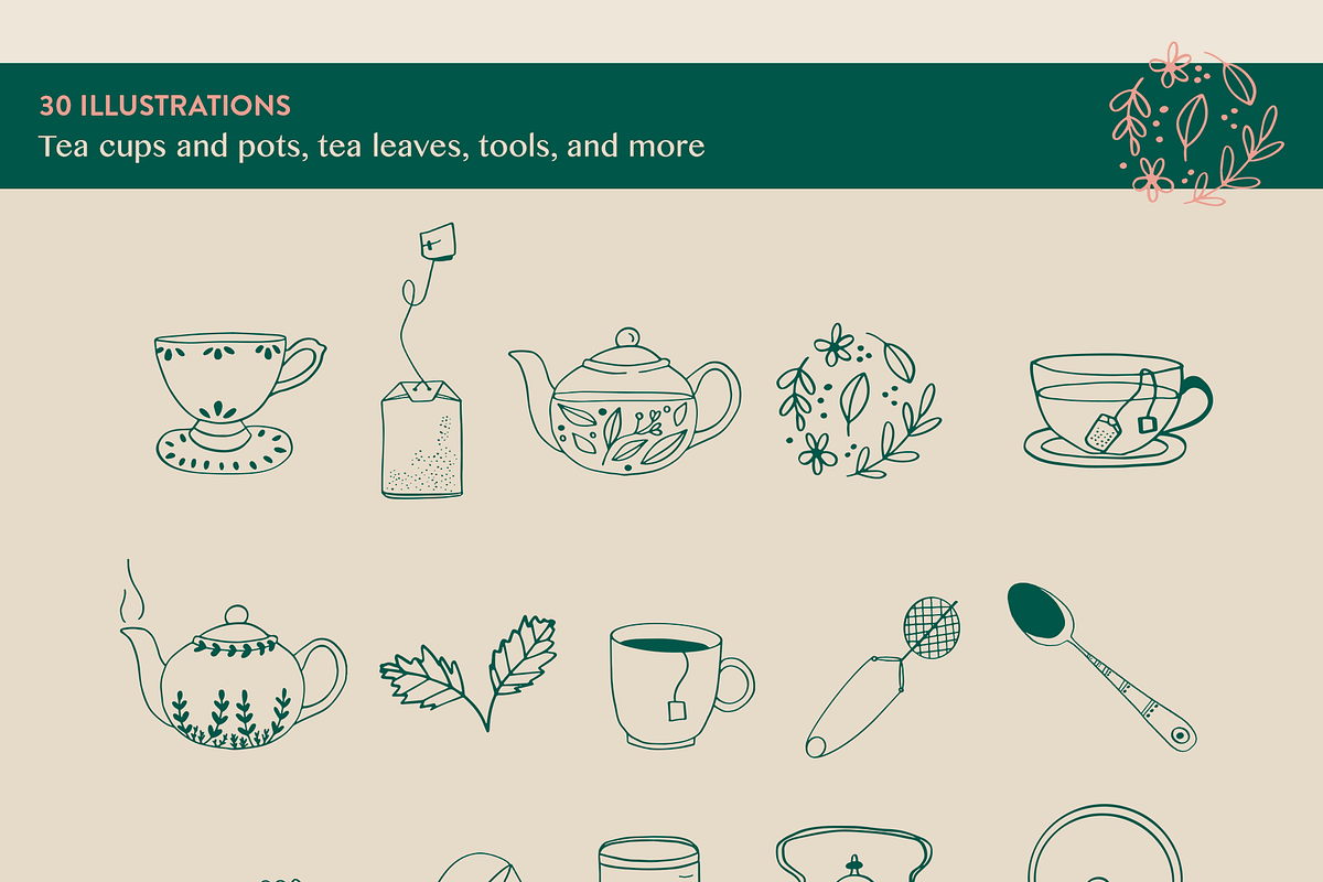 Tea House: Tea Related Illustrations, a Food Illustration by amber&ink (Photo 5 of 6)
