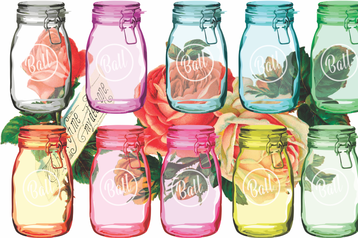 Mason jars with transparency, an Illustration by Kiwi Fruit Punch (Photo 1 of 2)