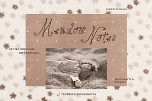 Meadow Notes Floral Backgrounds