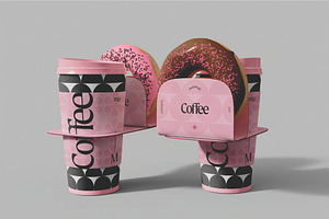 Take away Coffee Cups Mockup, a Cups & Container Mockup by skybluecreative