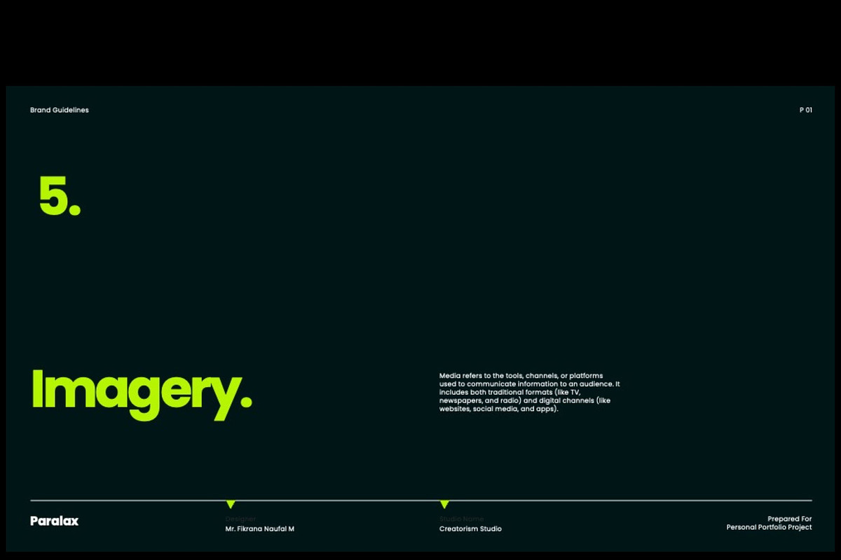 Paralax - Brand Guideline KEY, a Presentation Template by Creatorism (Photo 12 of 14)