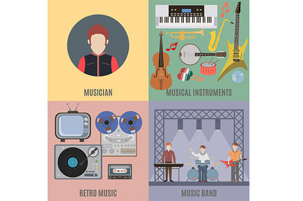 Music band and musical instruments