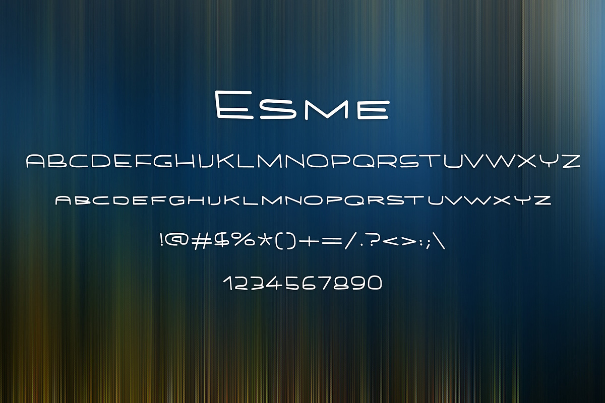 ESME font preview 2