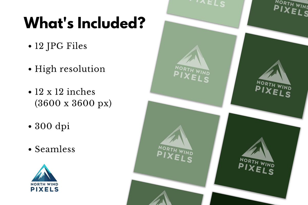 12 Sage Green Solid Digital Papers, a Background Graphic by NorthWindPixels (Photo 3 of 4)