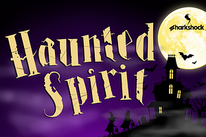 Haunted Spirit, a Font by Sharkshock