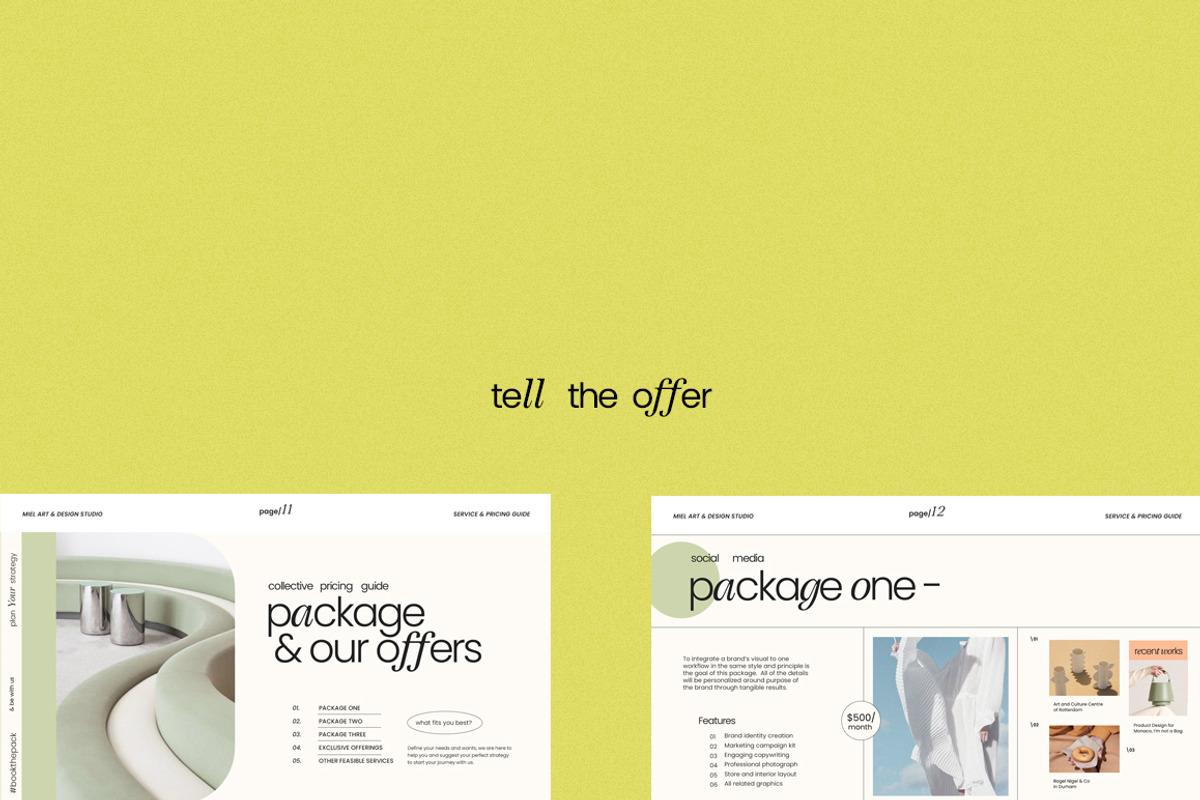 MIEL / Services and Pricing Guide, a Presentation Template by Eviory (Photo 5 of 10)