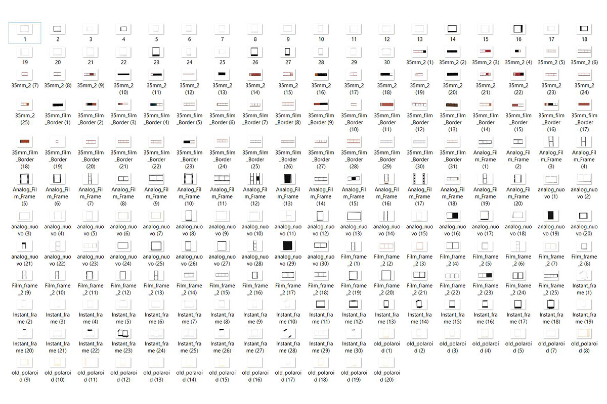 210 Film Frame Bundle, a Graphic by CCPreset (Photo 2 of 4)