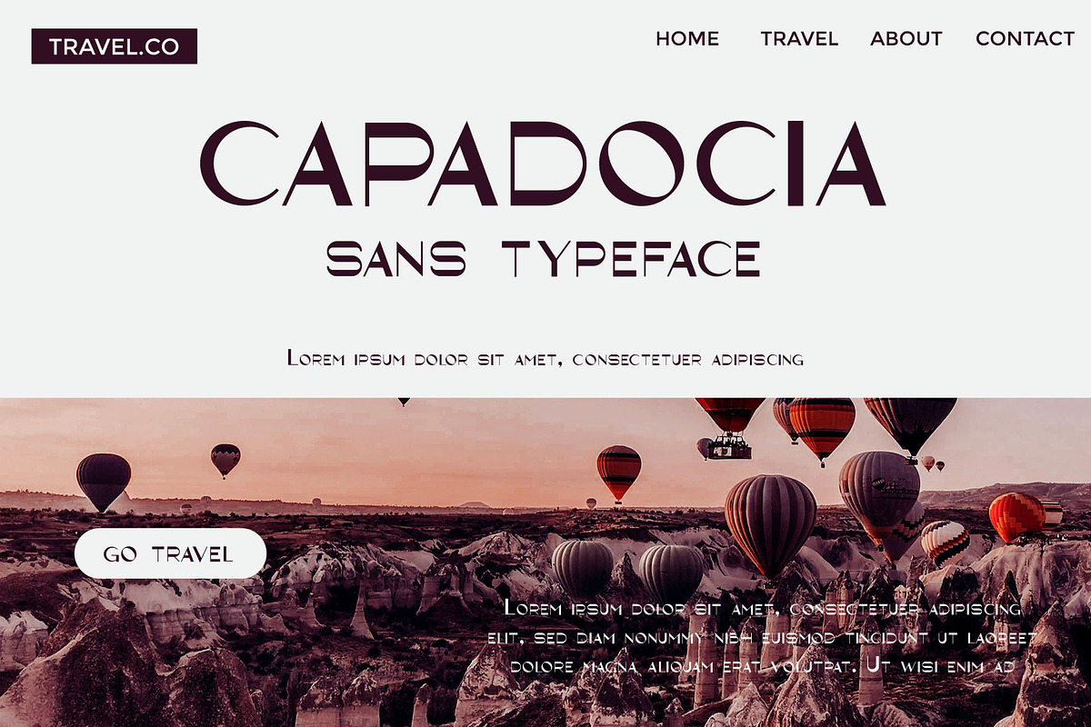 Capadocia sans - Modern & Elegant, a Sans Serif Font by Izalsye (Photo 3 of 5)