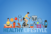 Gym and Fitness Themes, an Outline Icon by TAlex (Thumbnail 6 of 6)
