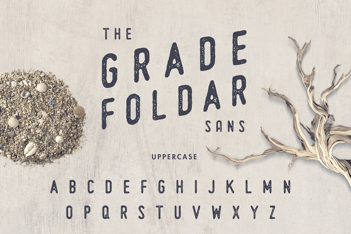 The Gradefoldar (2 fonts + 27 Bonus), a Sans Serif Font by ArdhLemurian Labs (Photo 11 of 11)