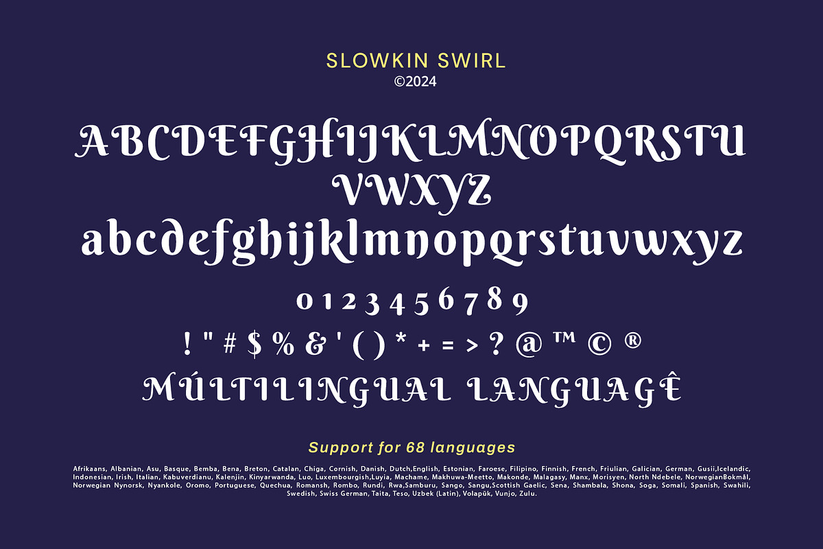 Slowkin Swirl, a Symbol Font by yumnatype (Photo 10 of 10)