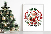 Santa’s Tired Favorite Christmas PNG, a Seasonal Illustration by DreamPrint404 (Thumbnail 5 of 6)