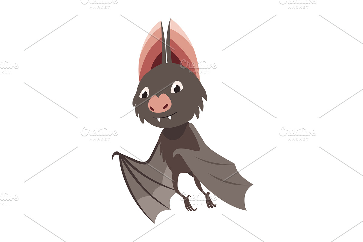 Bat. Concept cartoon bat. Vector, an Animal Illustration by the8monkey
