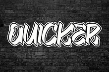 QUICKER Bold Brush Font