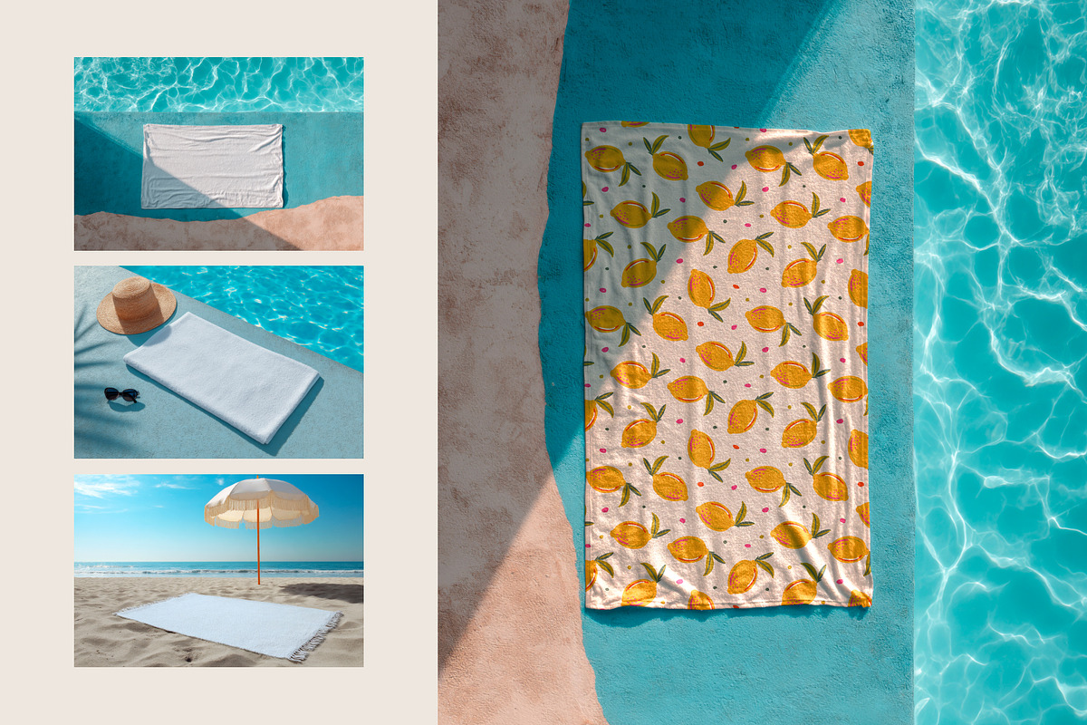 Beach Towel Mockup, a Household Mockup by Trissa (Photo 7 of 7)