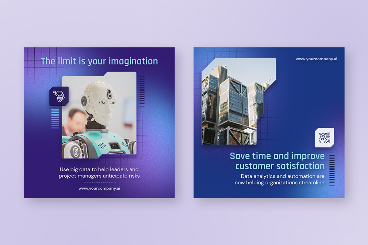 AI Social Media Post Templates, a Social Media Template by Brandify Studio (Photo 4 of 4)