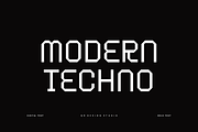 Emsote Techno Font, a Sans Serif Font by QR Design Studio (Thumbnail 4 of 8)