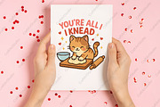 Vintage Valentine's Day Cat PNG, an Illustration by CraftArtStudio (Thumbnail 3 of 4)