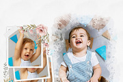 Watercolor Photo Collage Template, an Action Add-On by MRI STUDIO (Thumbnail 9 of 12)